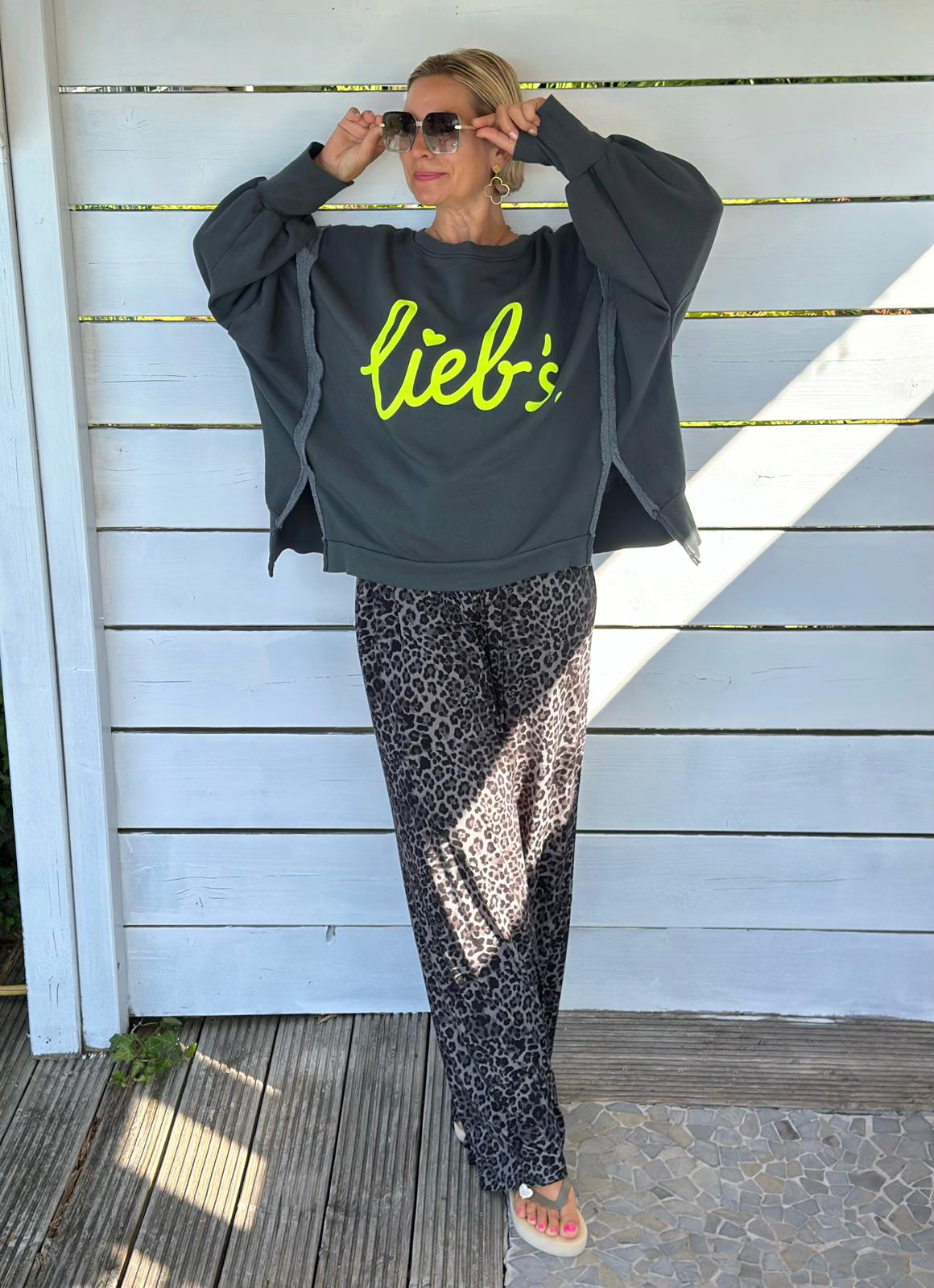 Sweatshirt "LIEB'S" - Dark Grey