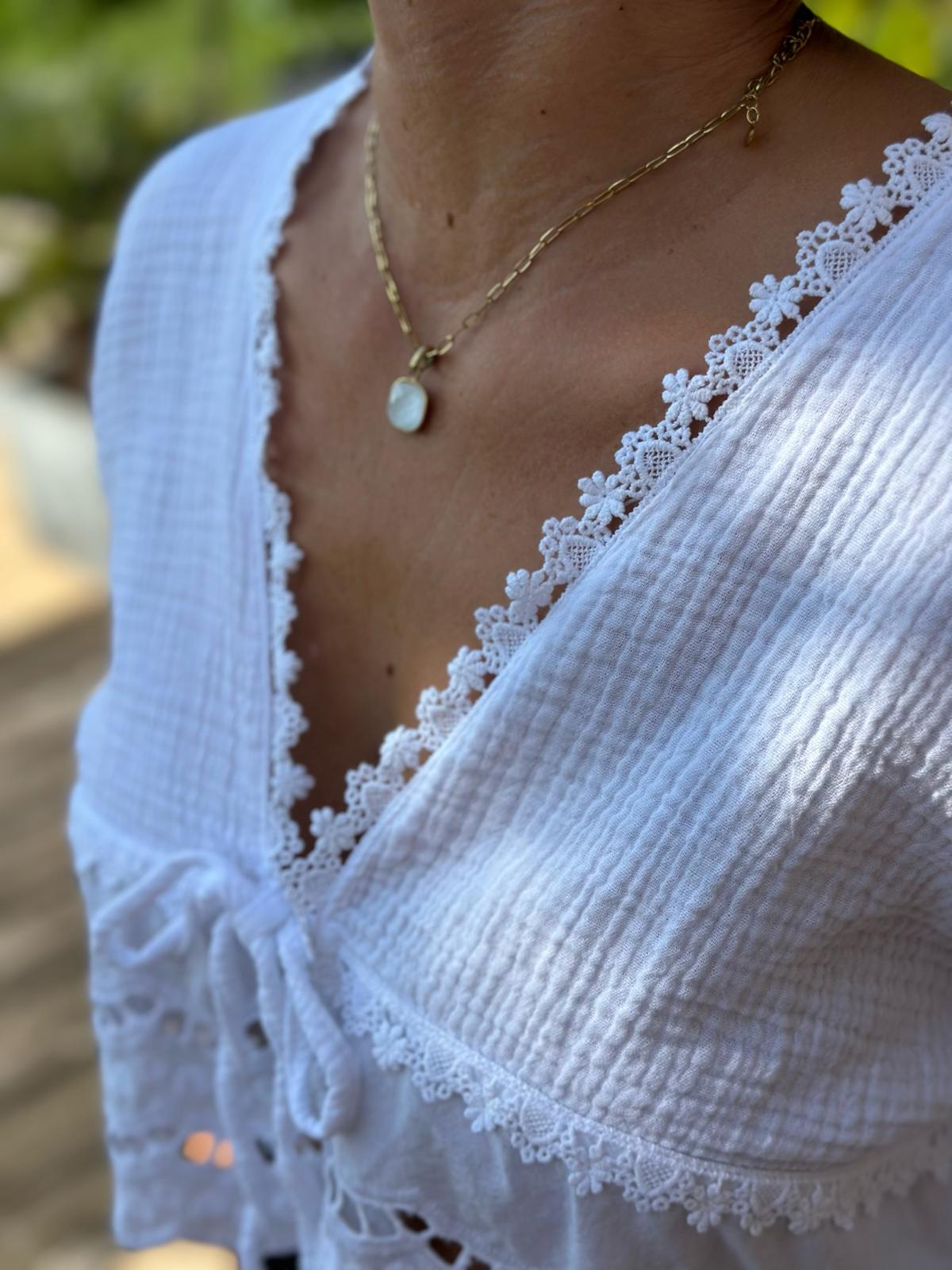 Bluse "Bella Bianca" in Weiss