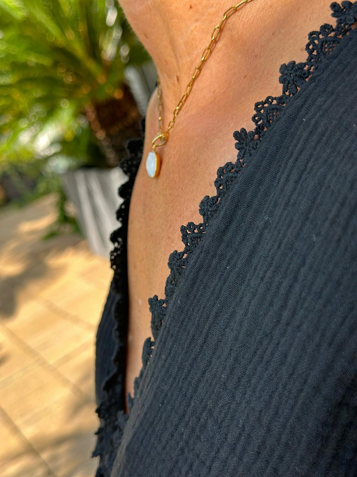 Bluse "Bella Bianca" in Schwarz