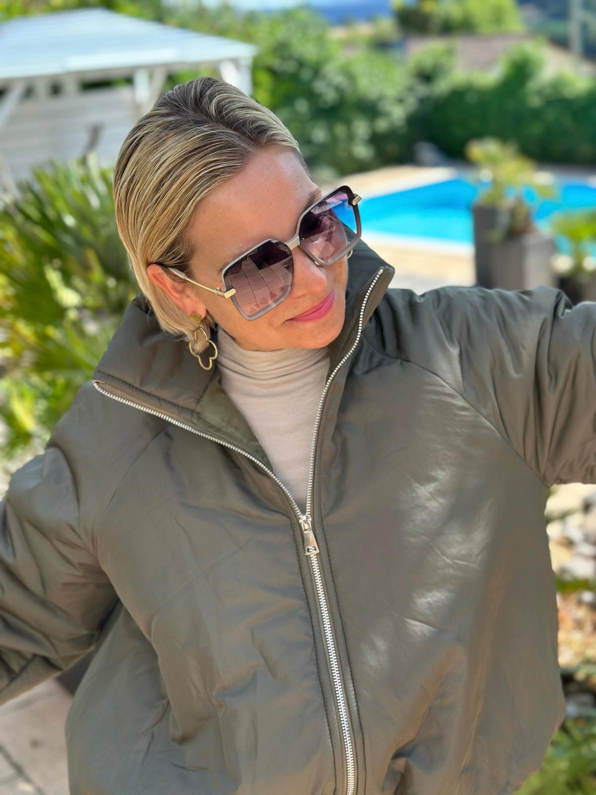 Olive Cloud Puffer Jacket