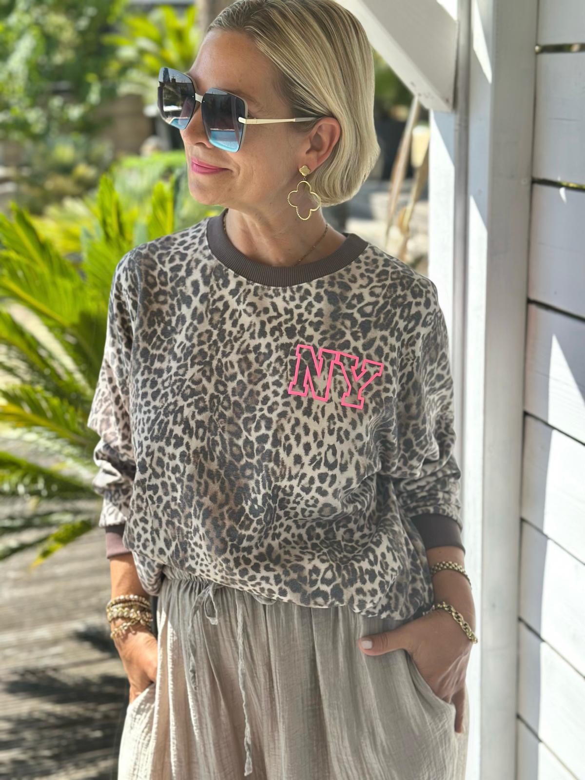 New York "NEON" Leo Sweater