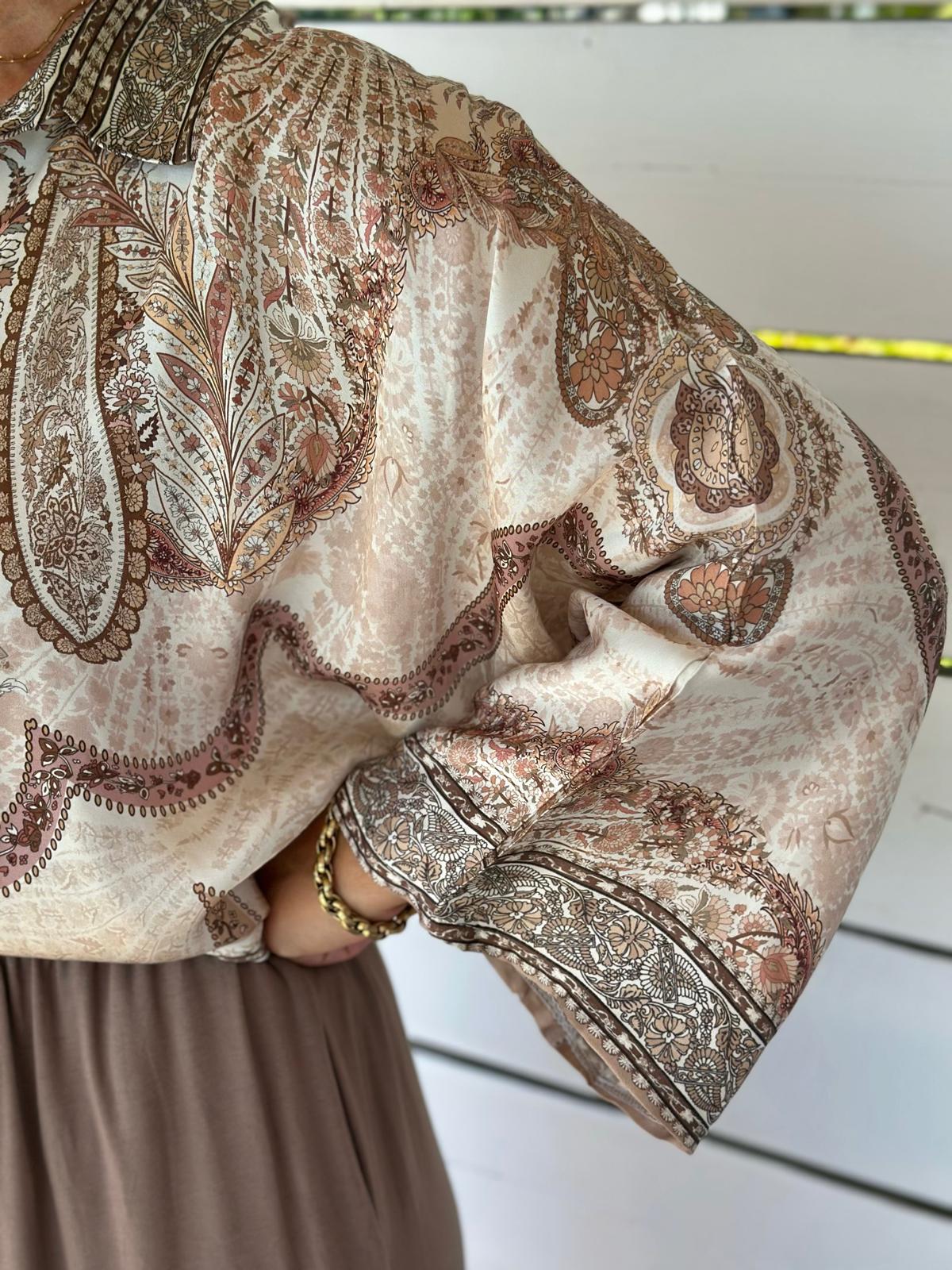 Bluse "Sandy Paisley"