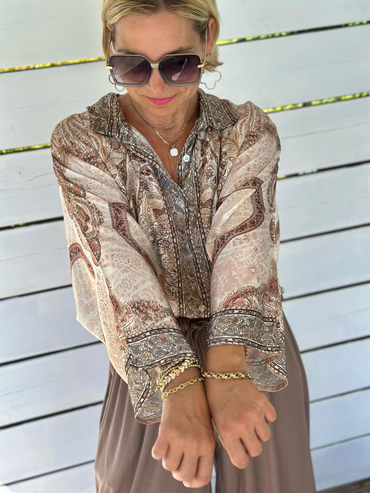 Bluse "Sandy Paisley"