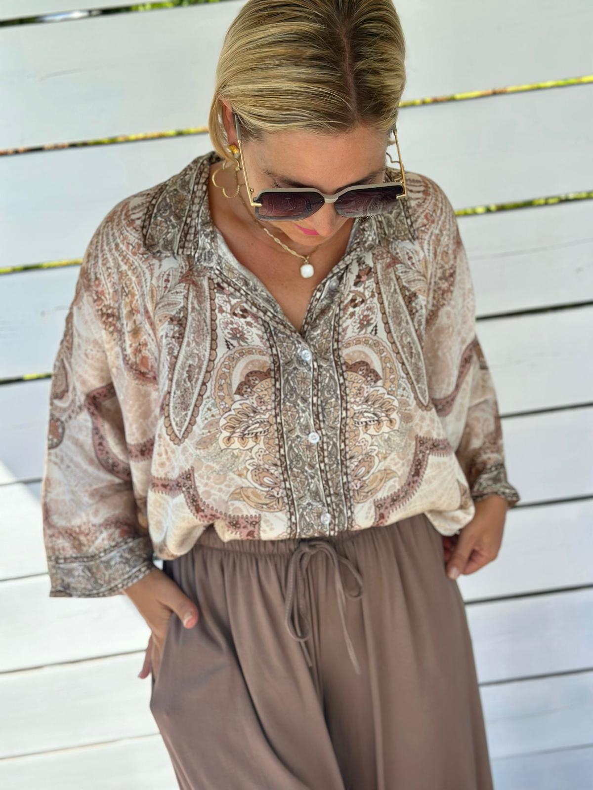 Bluse "Sandy Paisley"