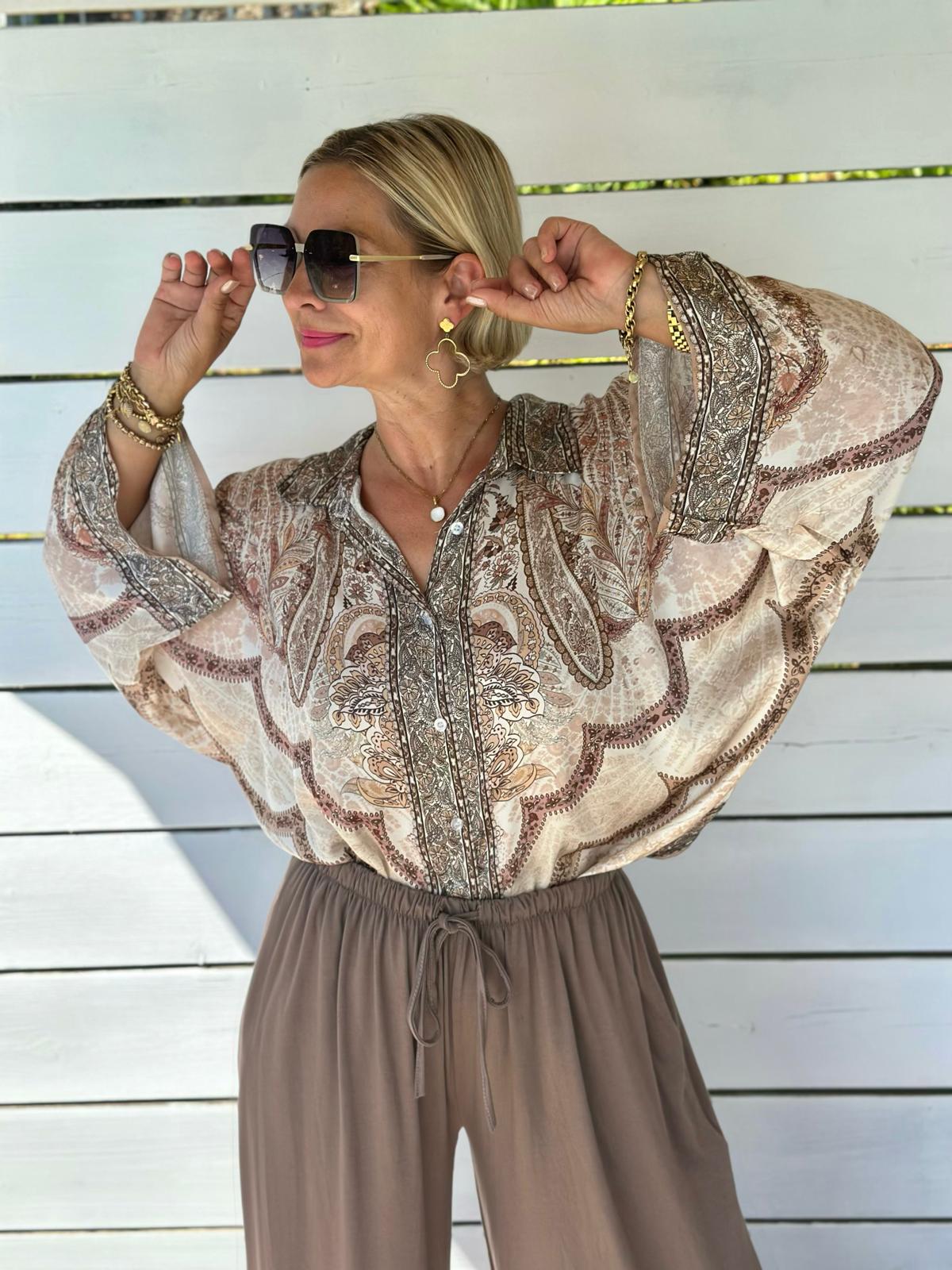 Bluse "Sandy Paisley"