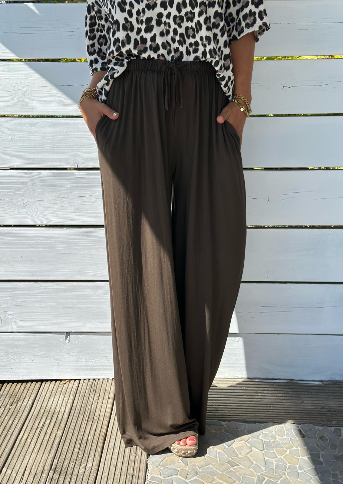 Palazzo Hose "Luna" in Chocolate