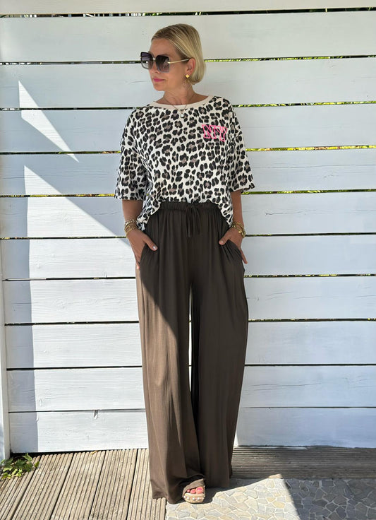 Palazzo Hose "Luna" in Chocolate