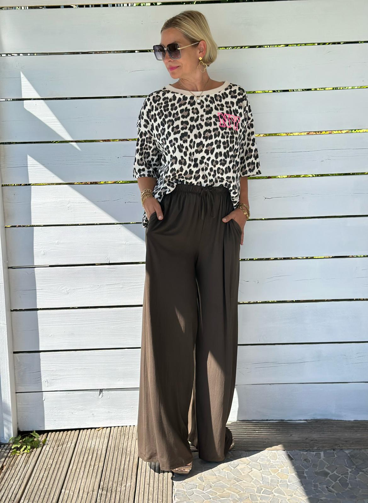 Palazzo Hose "Luna" in Chocolate