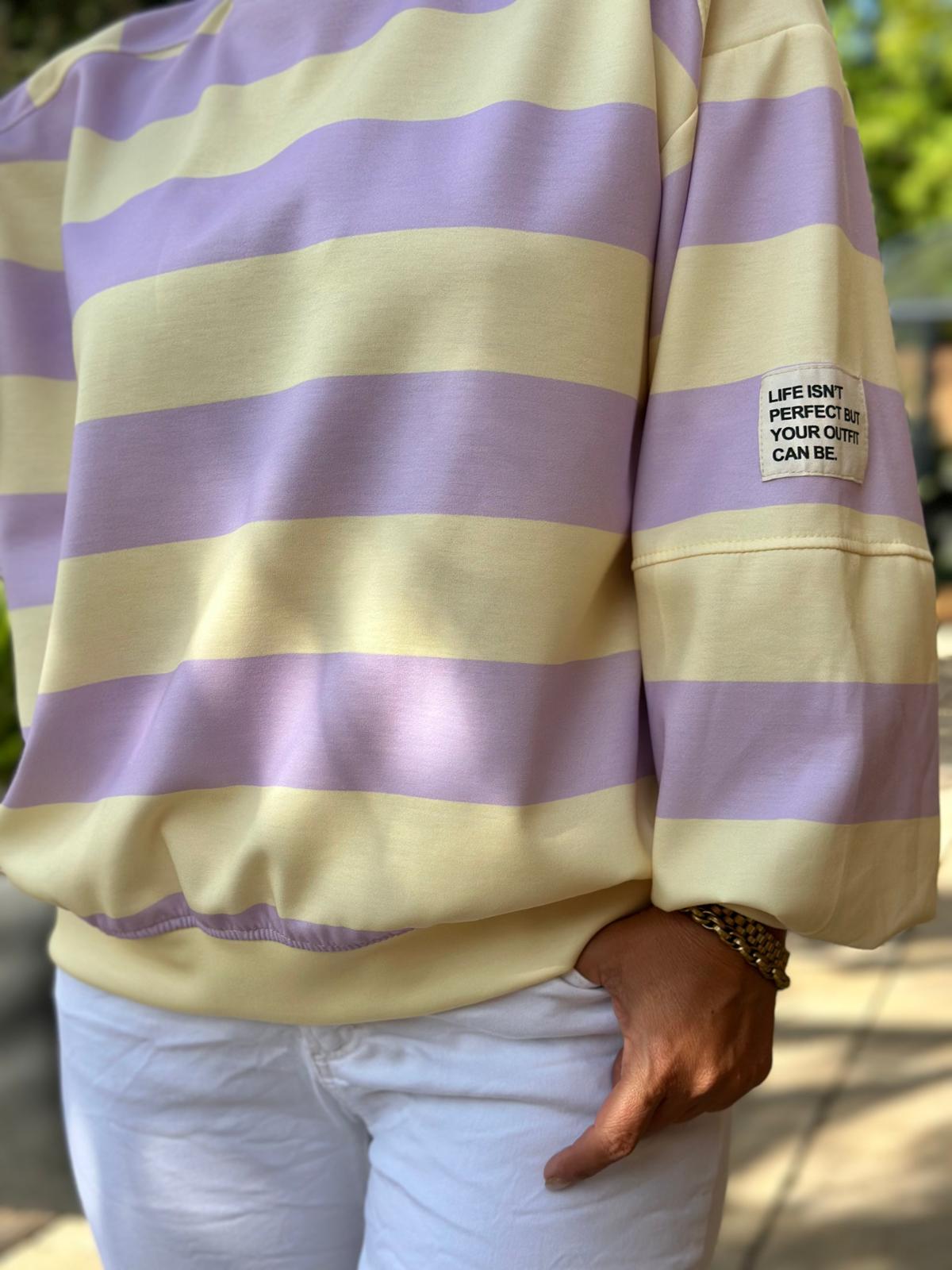 Sweatshirt "Lavender Cream" – Flieder & Vanille