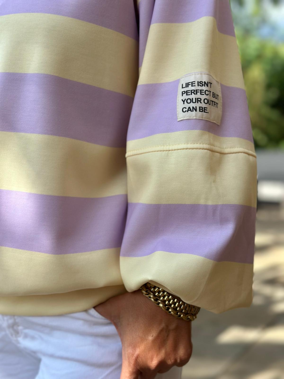 Sweatshirt "Lavender Cream" – Flieder & Vanille