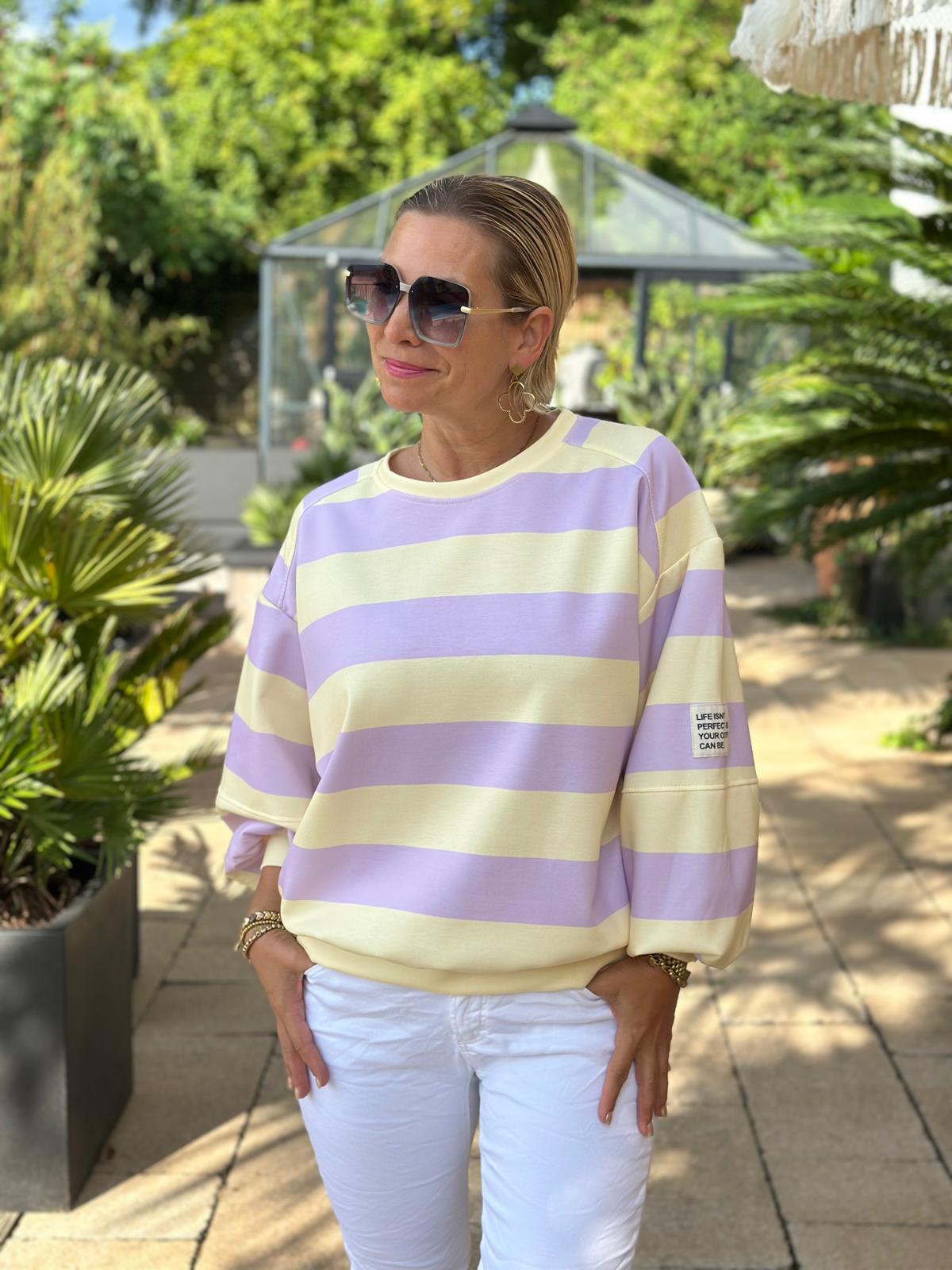 Sweatshirt "Lavender Cream" – Flieder & Vanille