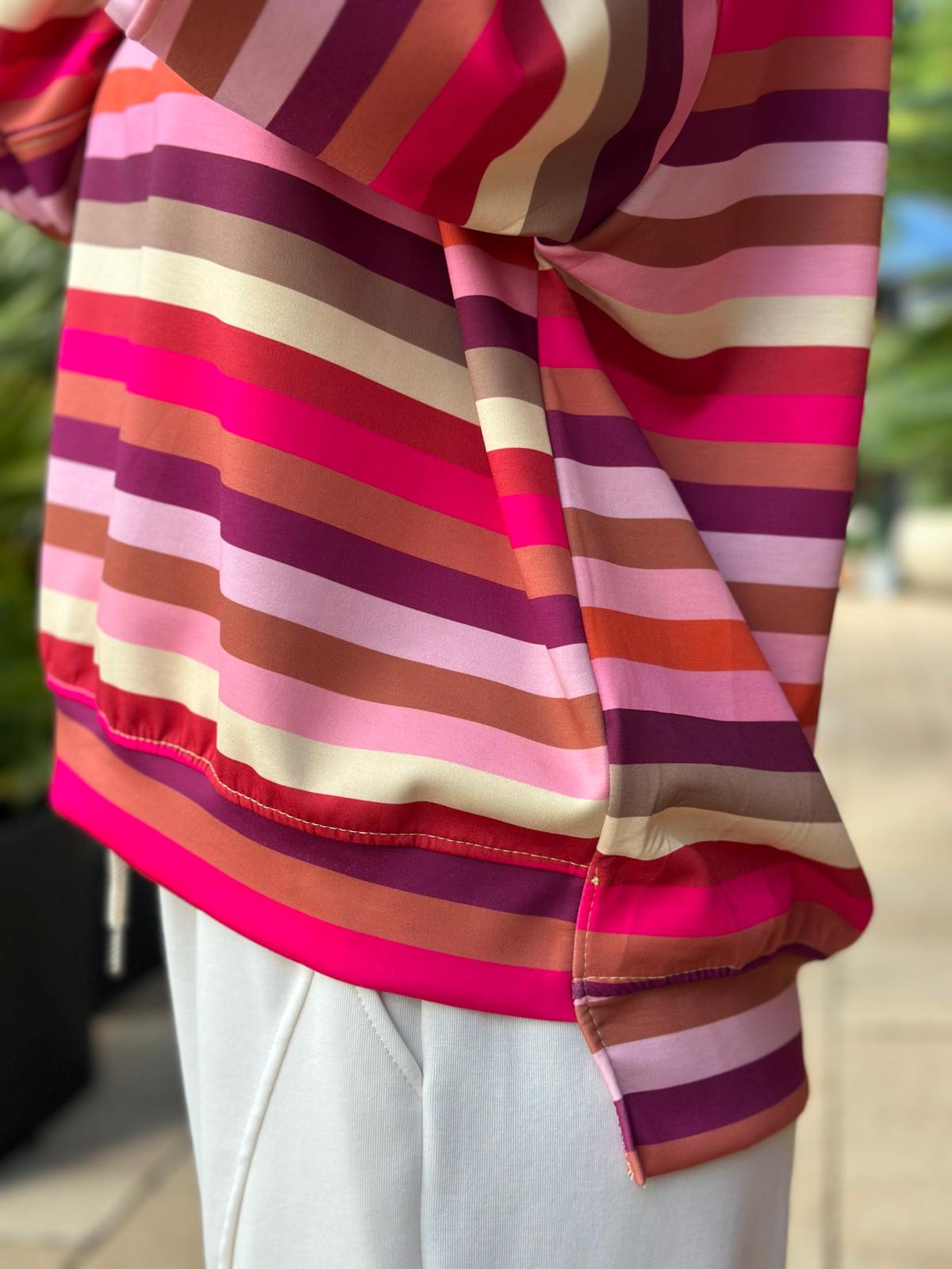 Sweatshirt "Berry Sunset" – Pink Multicolor
