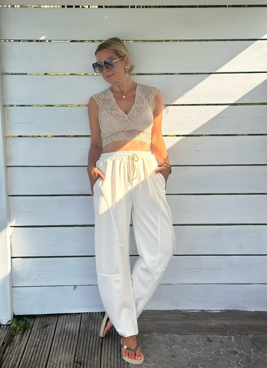 Sweatpants "Cloud Comfort" – Creme