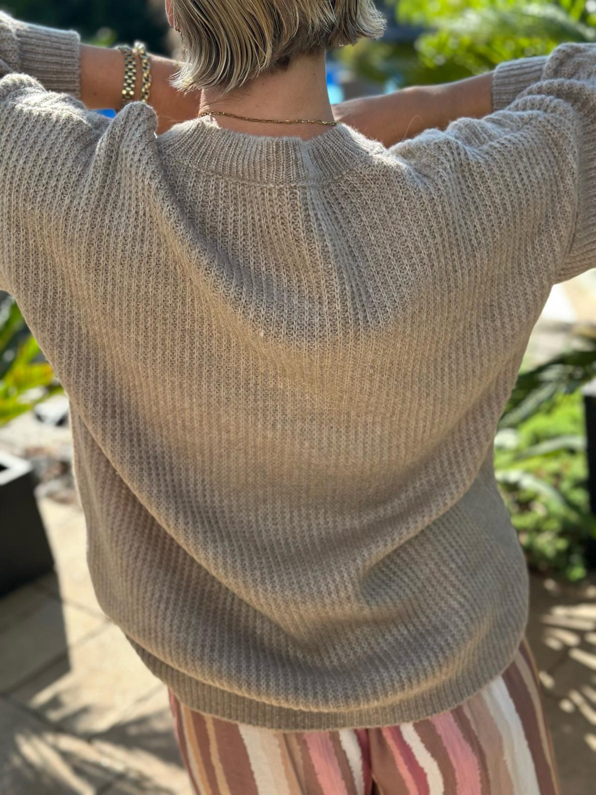 Strickpullover "SOHO Vibes" in Beige