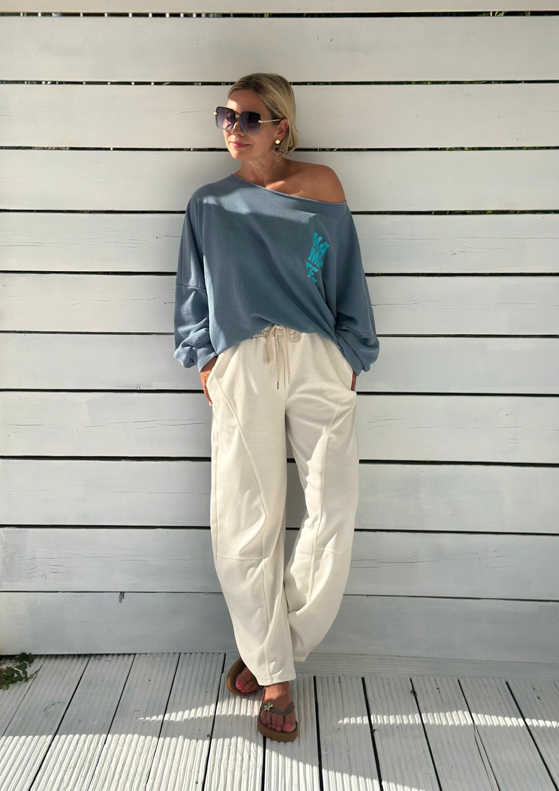 Namaste Soul – Vintage Blue & Turquoise Sweatshirt