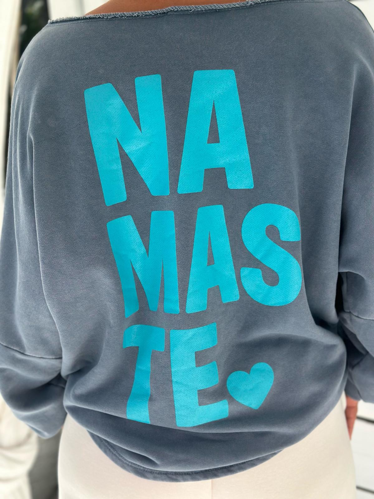 Namaste Soul – Vintage Blue & Turquoise Sweatshirt