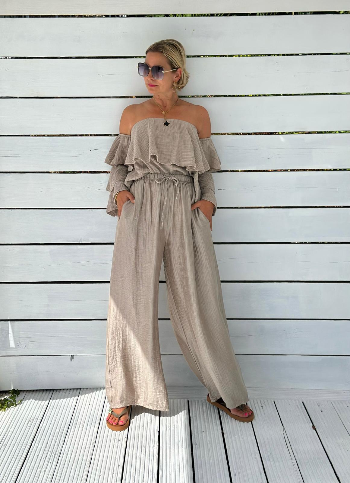 La Dolce Vita Hose in Taupé