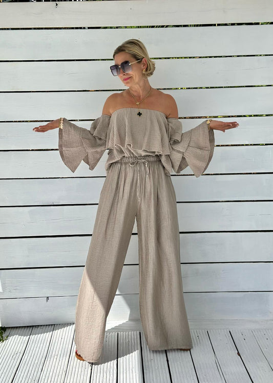 La Dolce Vita Hose in Taupé