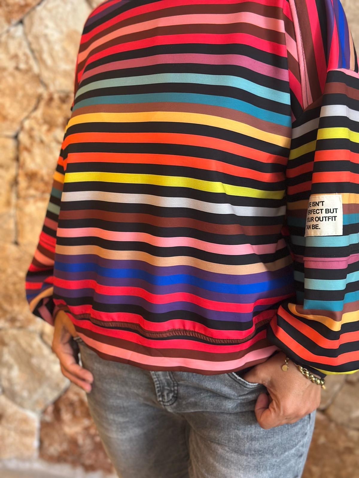 PERFECT STRIPE Pullover – Multicolor