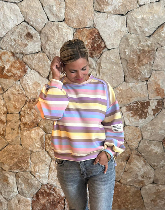 PERFECT STRIPE Pullover – Candy Mix