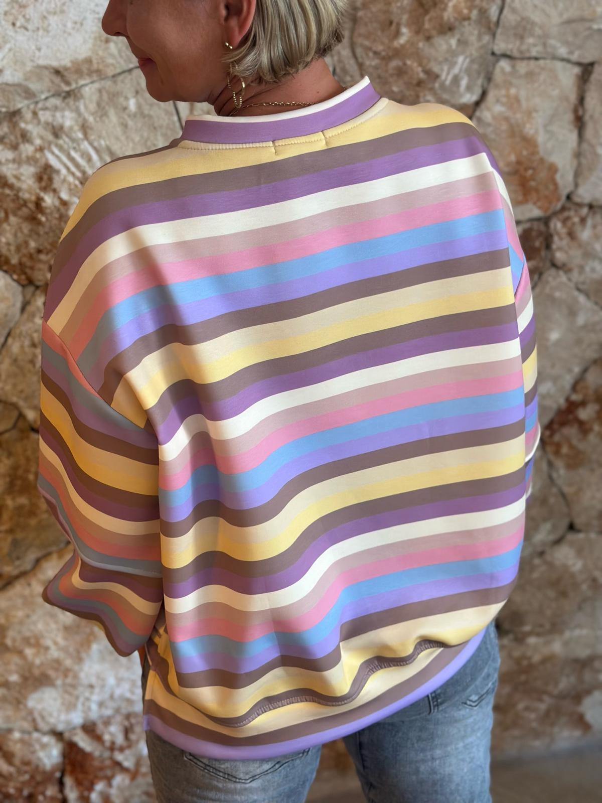 PERFECT STRIPE Pullover – Candy Mix