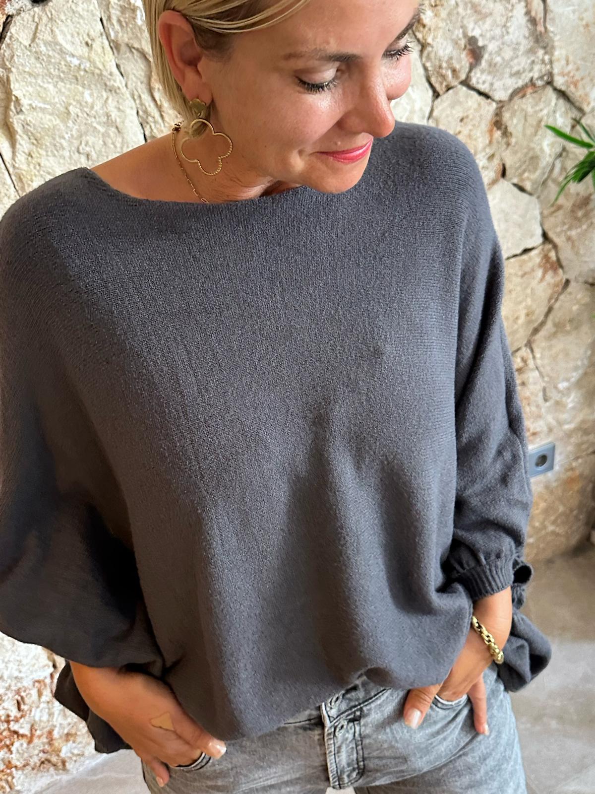 Pullover "Anthrazit Love"