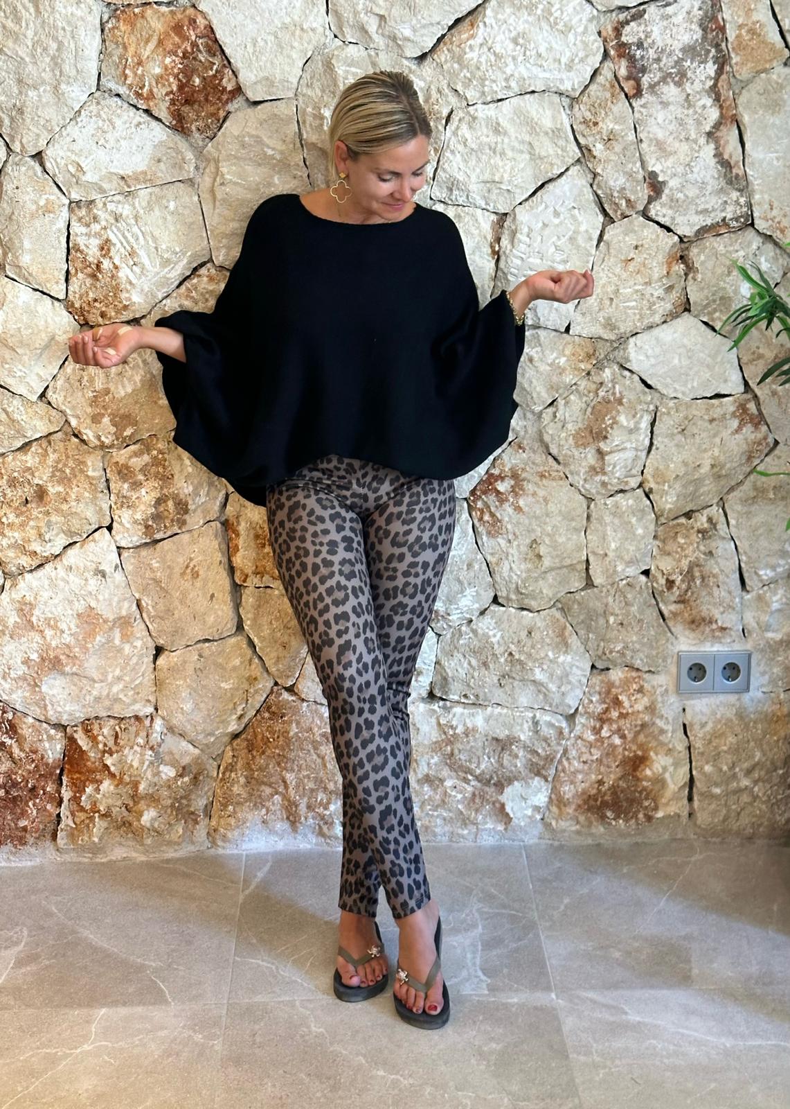 DARK LEO Leggings – Dunkelbraun