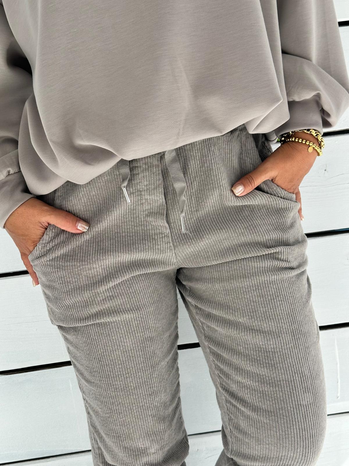 Cordhose „Cozy Cord“ – Grau