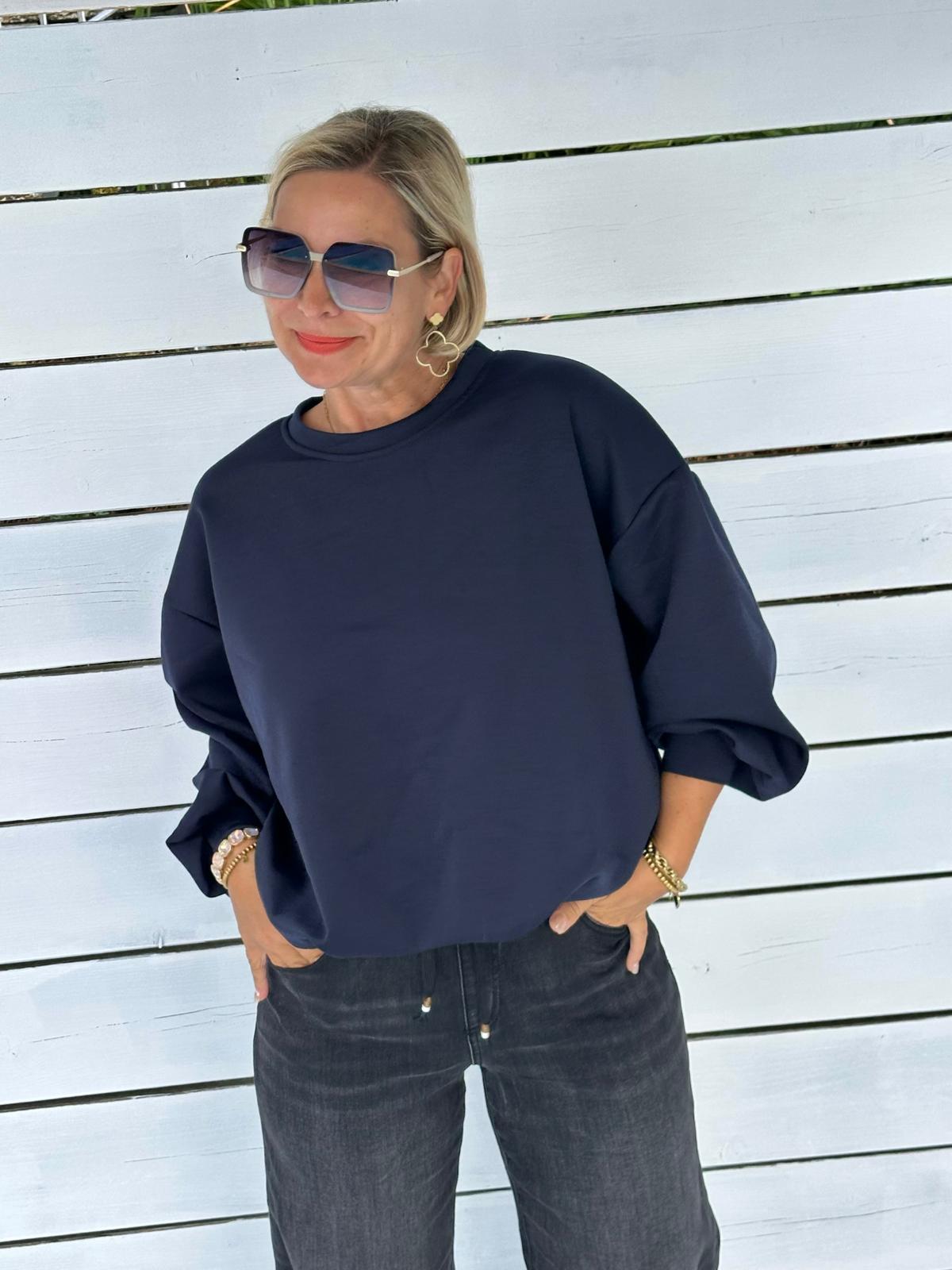 Oversize Sweatshirt „Easy Essential“ – Navy