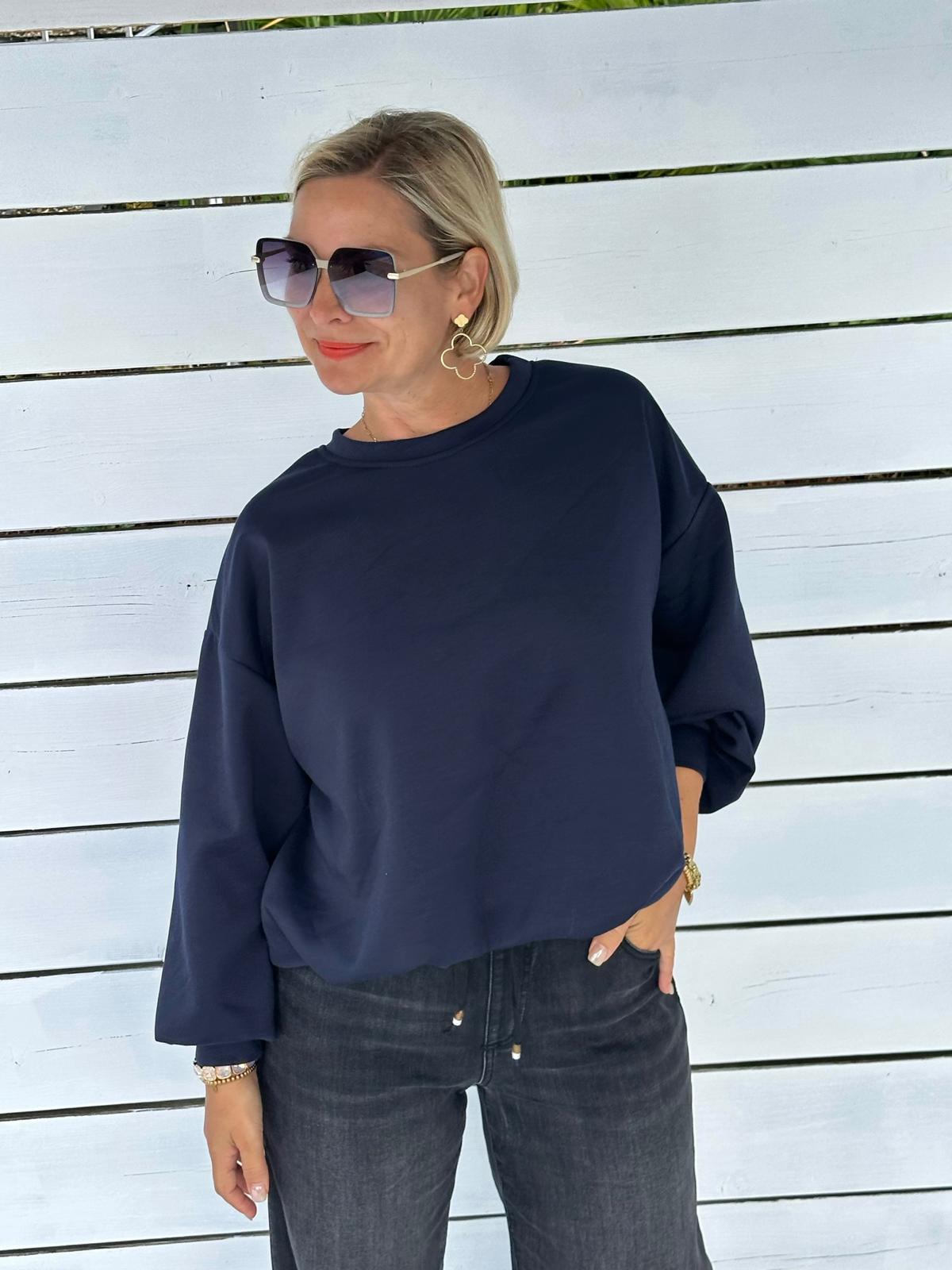 Oversize Sweatshirt „Easy Essential“ – Navy