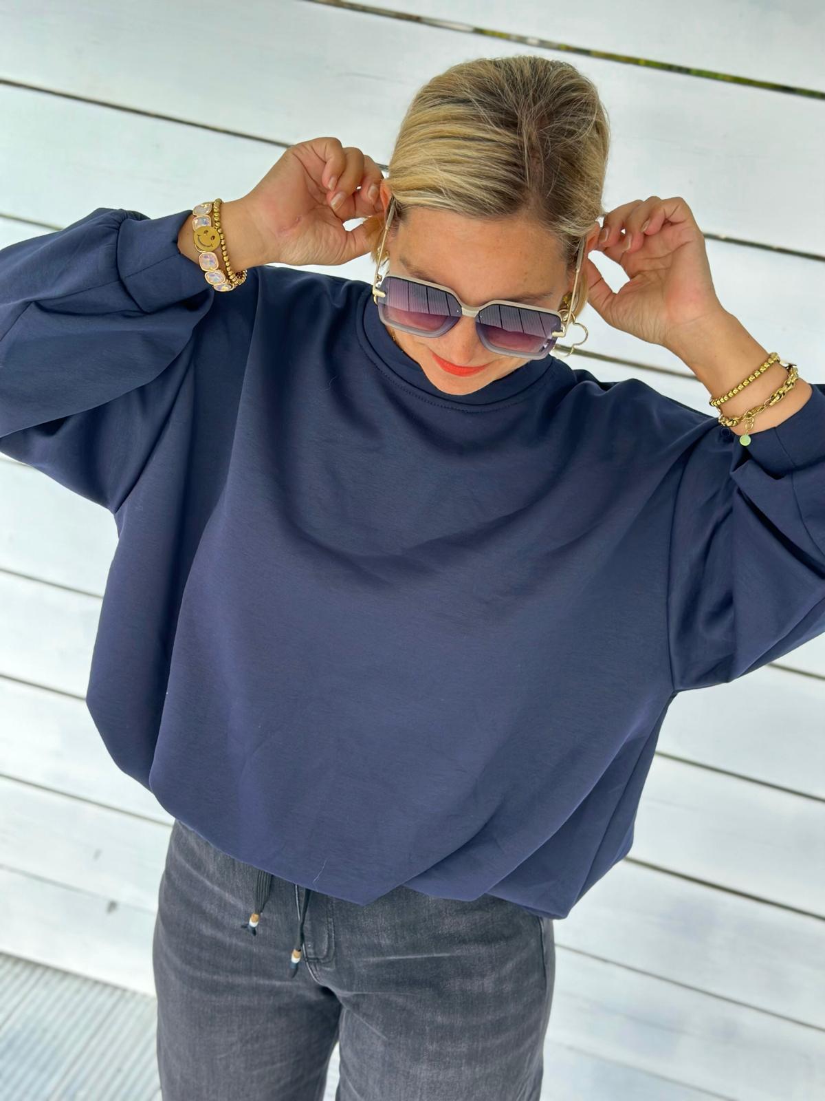 Oversize Sweatshirt „Easy Essential“ – Navy