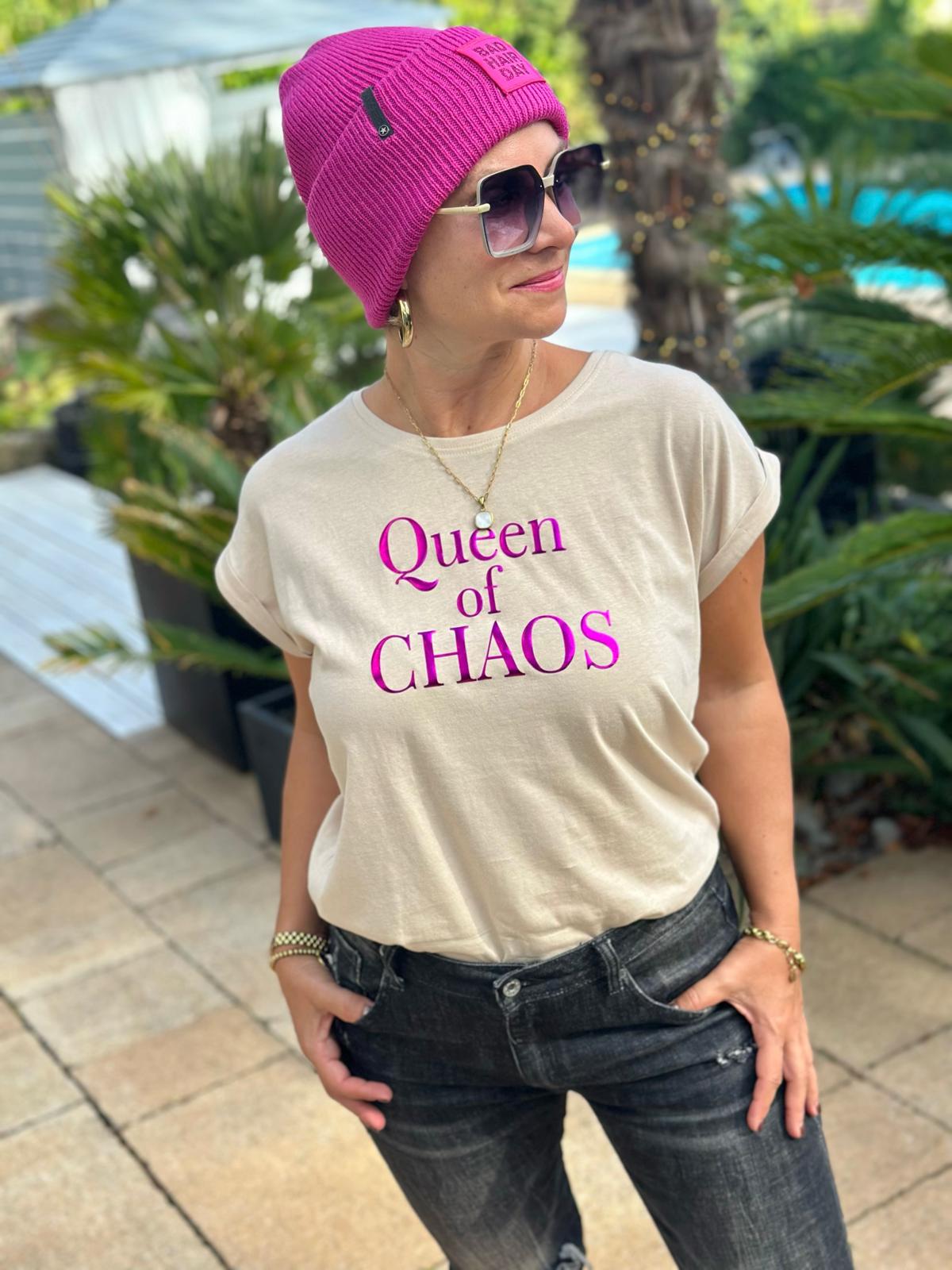 BE FAMOUS Statement Shirt „Queen of Chaos“