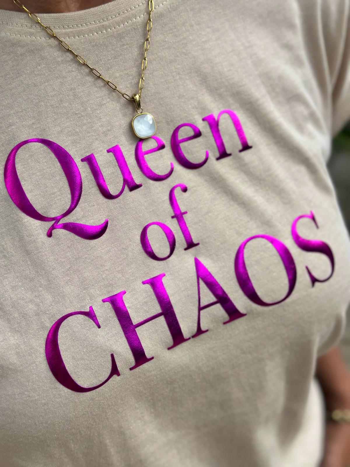 BE FAMOUS Statement Shirt „Queen of Chaos“