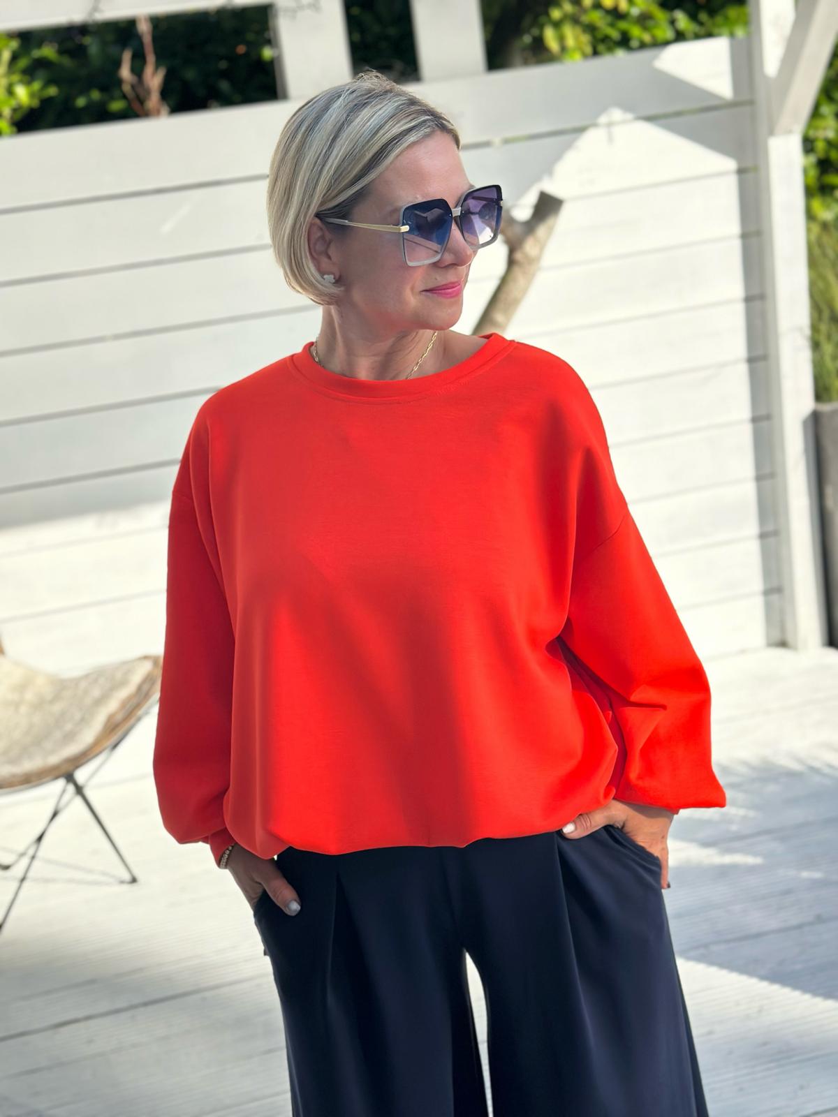 Oversize Sweatshirt „Easy Essential“ – Orange