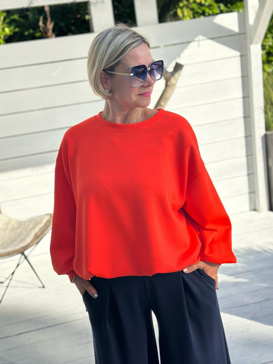 Oversize Sweatshirt „Easy Essential“ – Orange