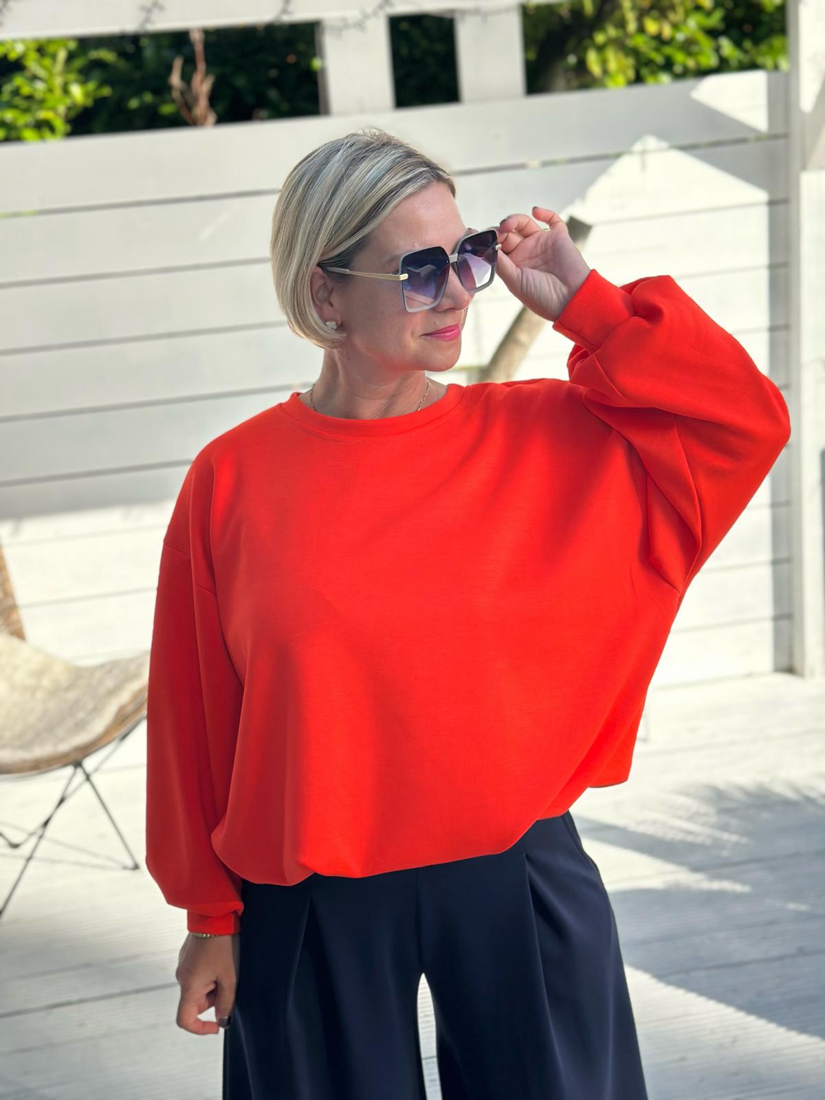 Oversize Sweatshirt „Easy Essential“ – Orange