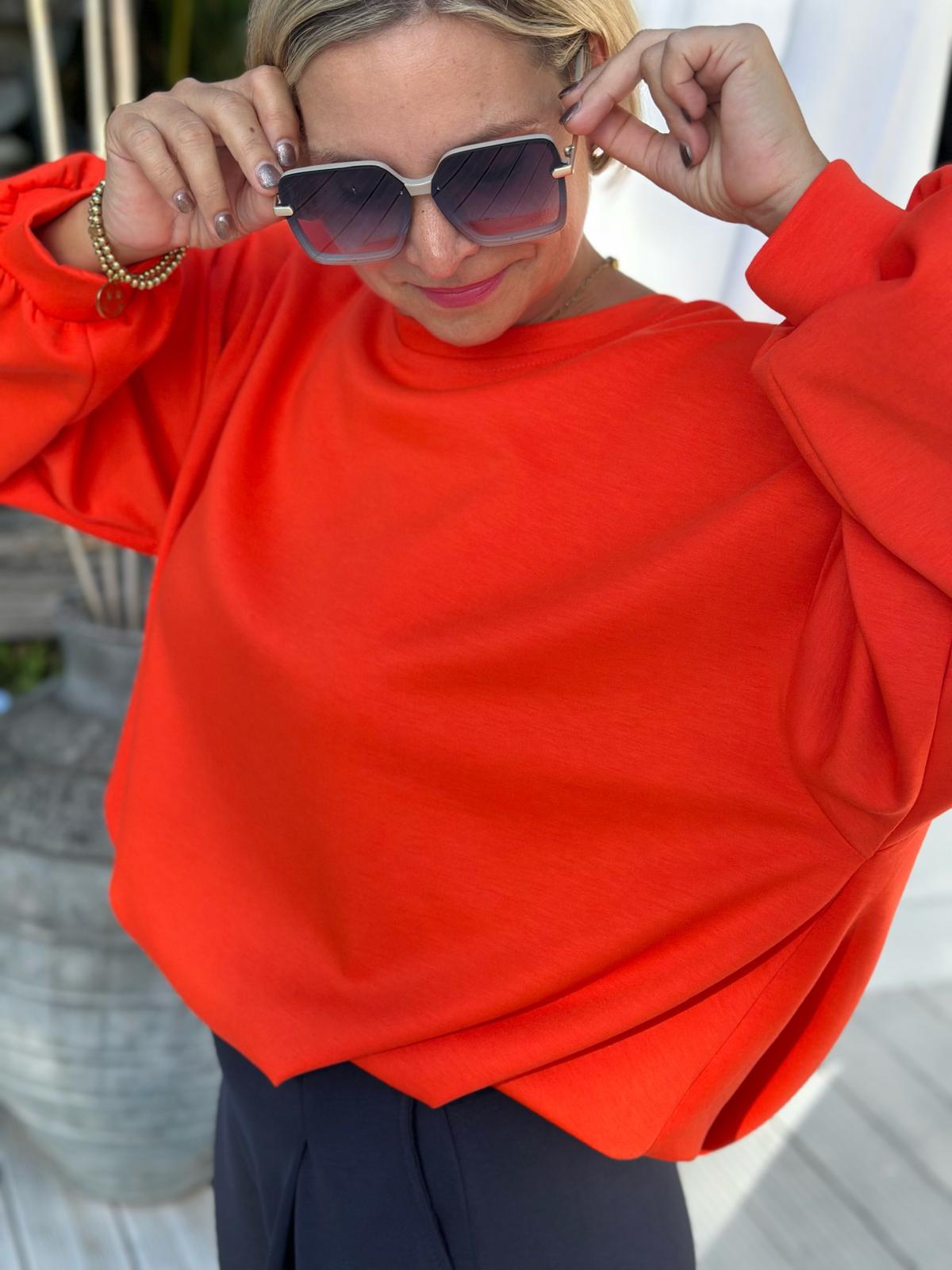 Oversize Sweatshirt „Easy Essential“ – Orange