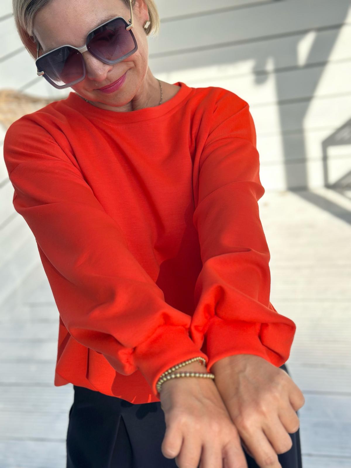 Oversize Sweatshirt „Easy Essential“ – Orange