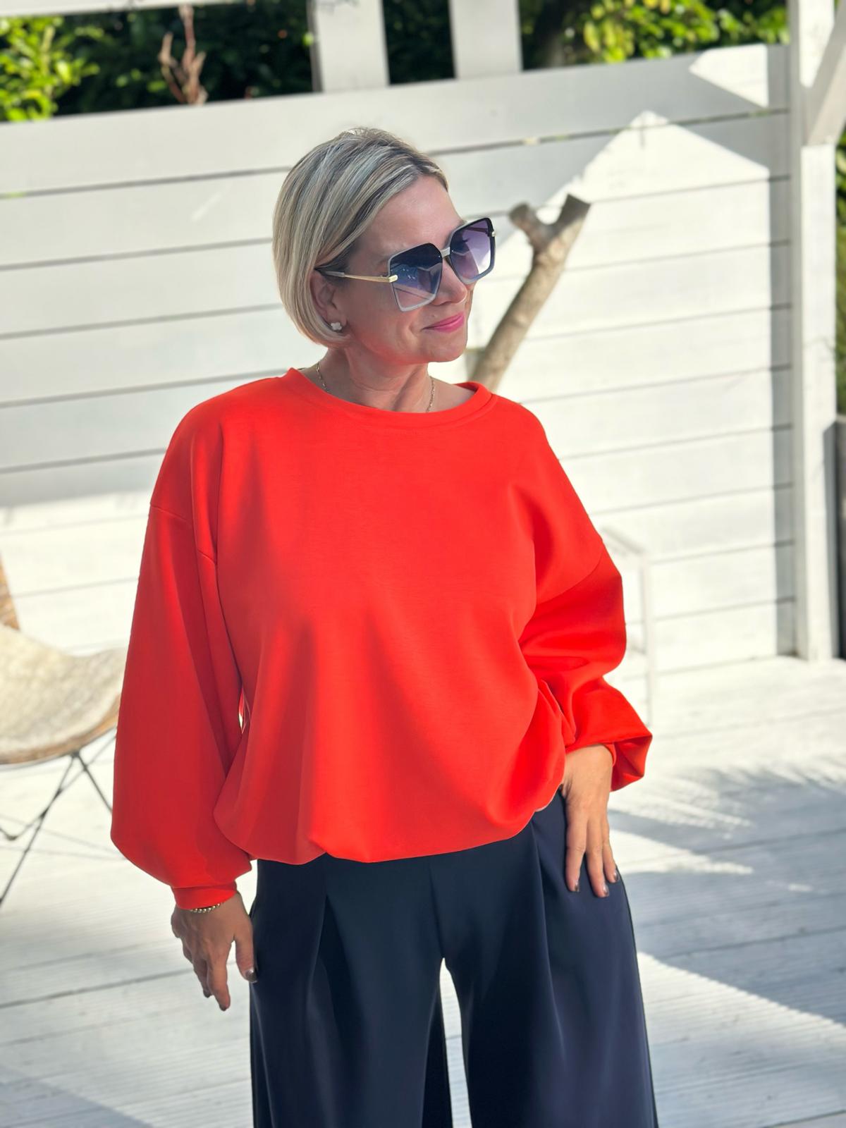 Oversize Sweatshirt „Easy Essential“ – Orange