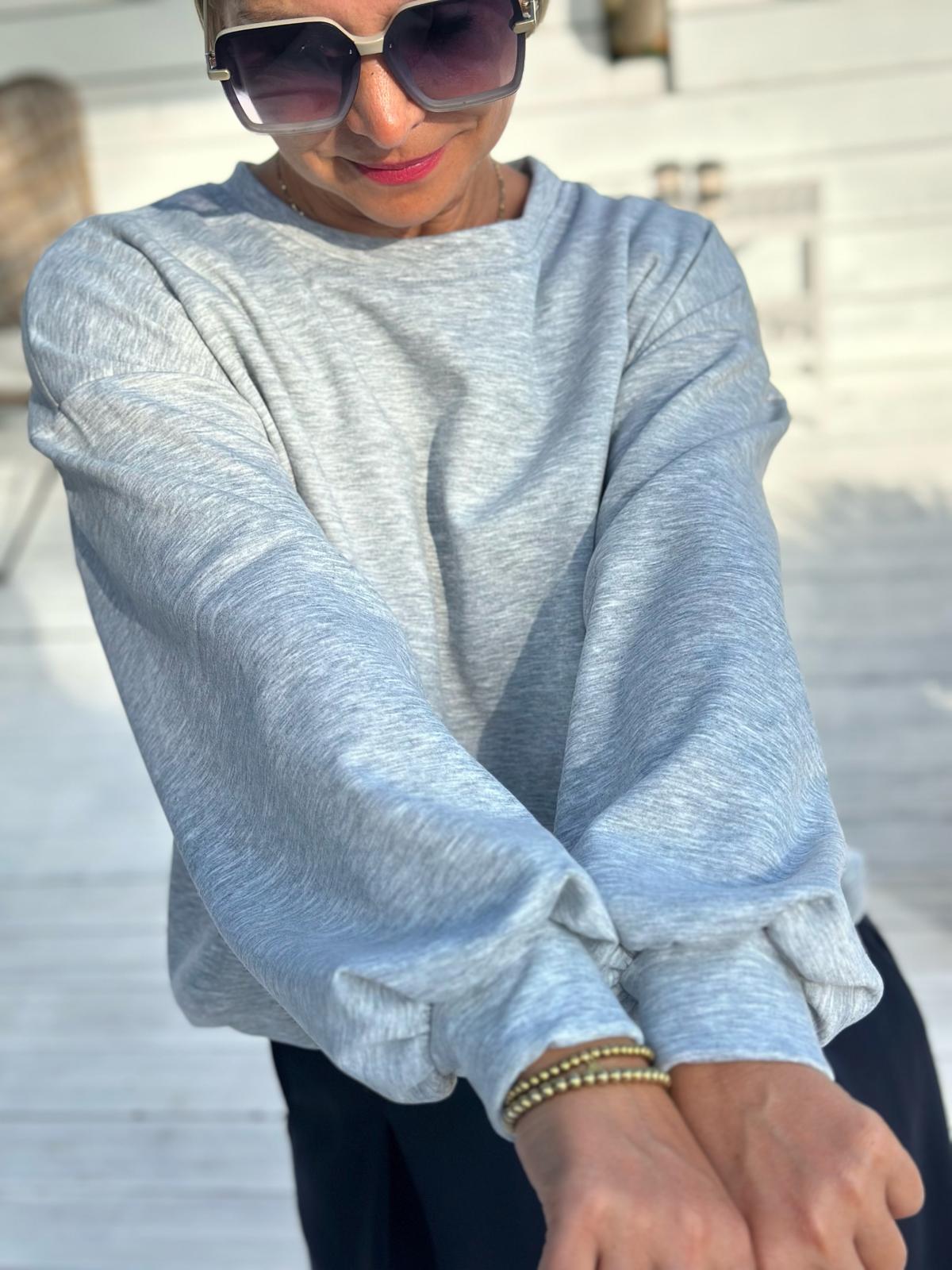 Oversize Sweatshirt „Easy Essential“ – Ash Grey