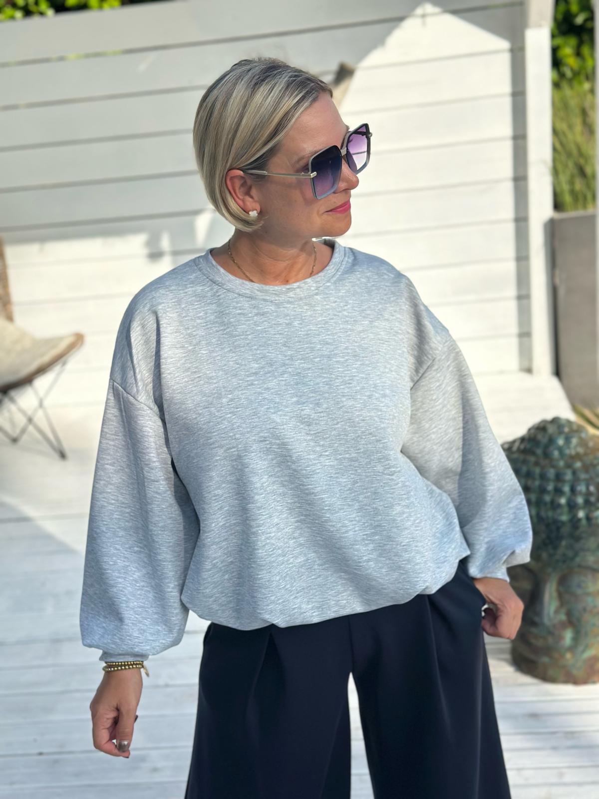 Oversize Sweatshirt „Easy Essential“ – Ash Grey