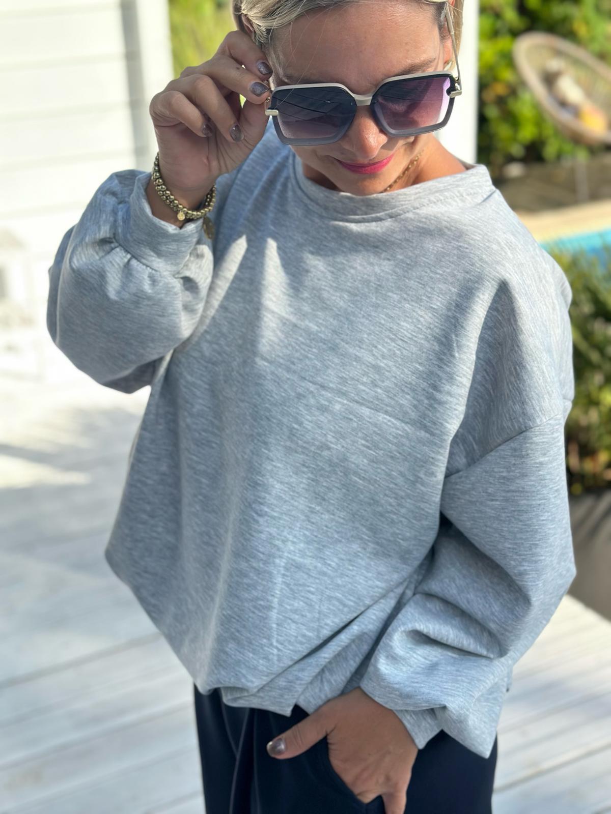 Oversize Sweatshirt „Easy Essential“ – Ash Grey