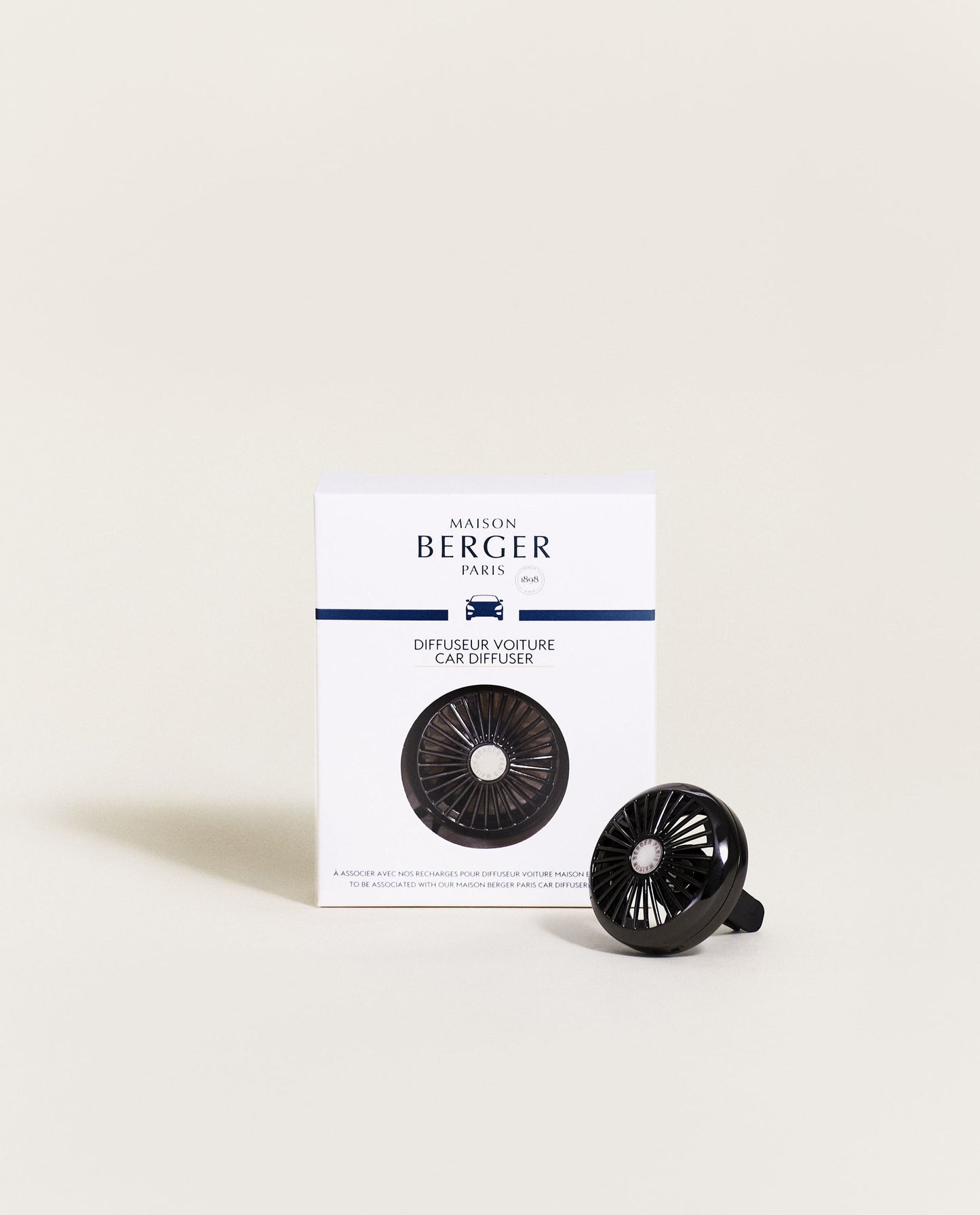 Autoduft Diffuser Car Wheel black ohne Duftkeramik