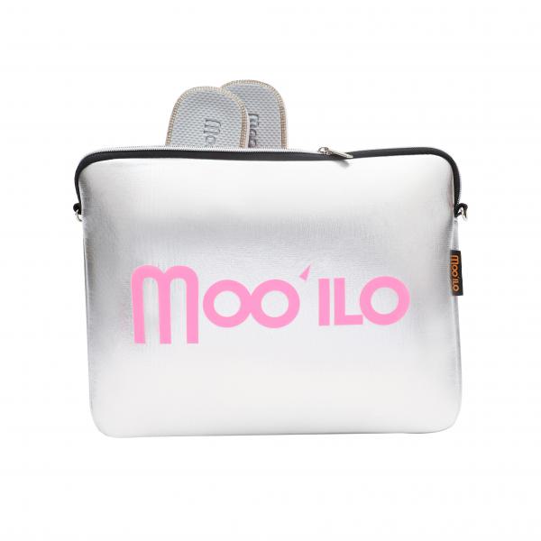 MOO ILO FLIPPIS & Neopren Tasche Anna Silber