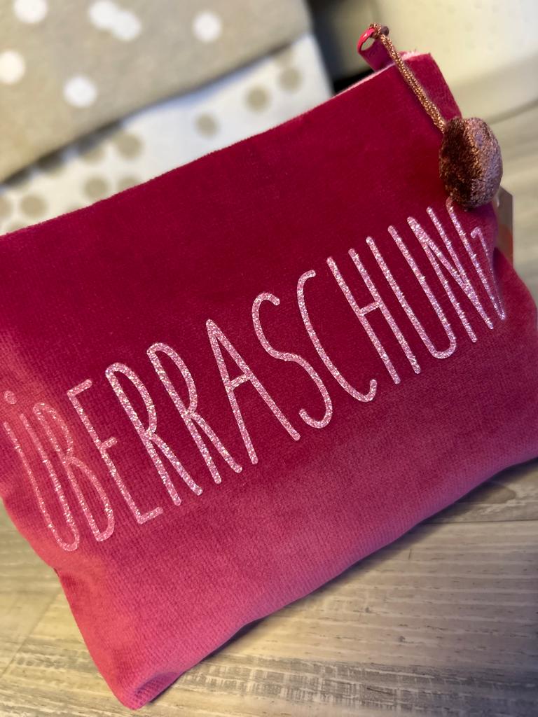 Lieblingstäschchen - "ÜBERRASCHUNG" - Fuchsia/Pink Glitzer