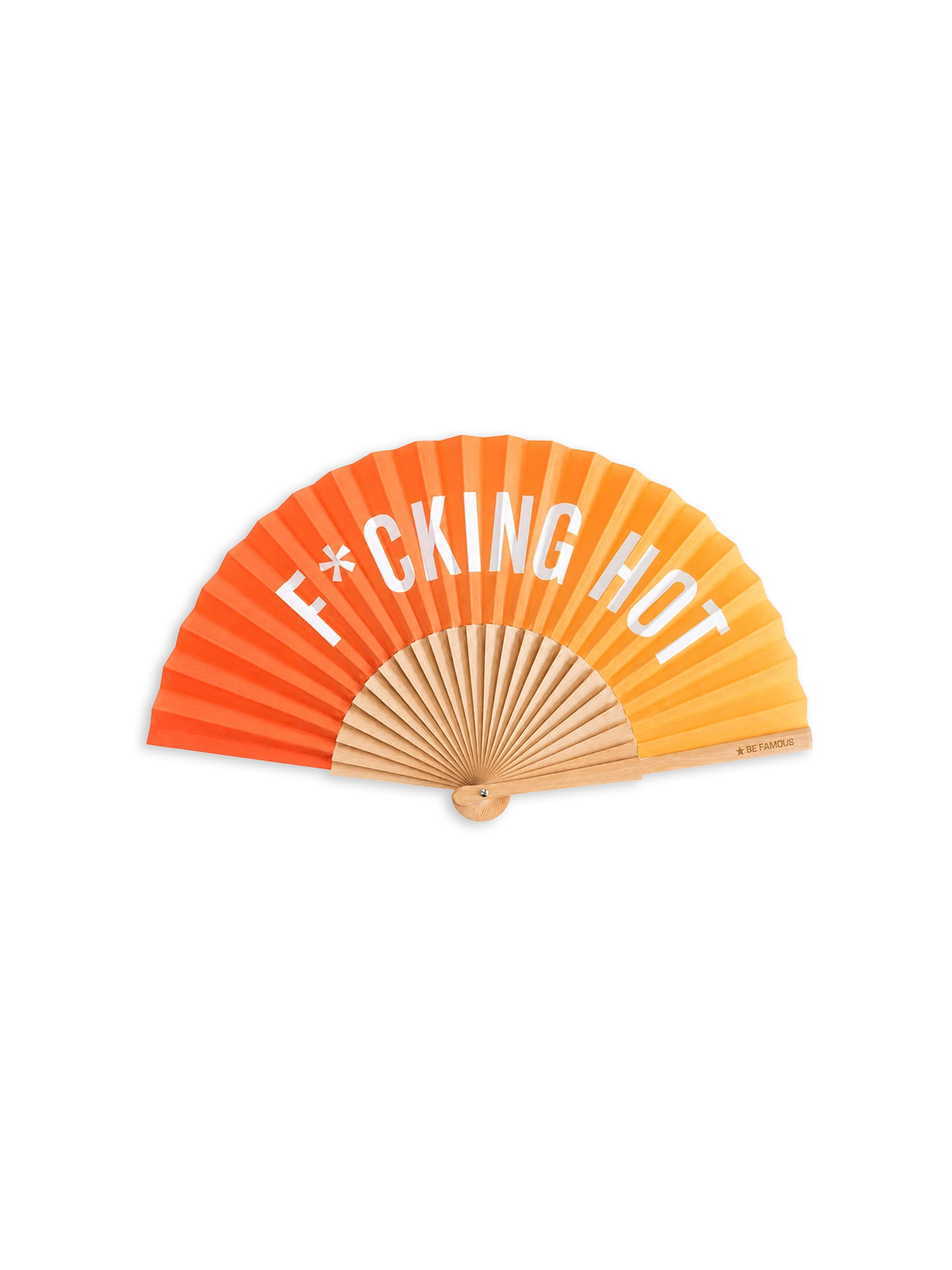 Be Famous Handfächer inclusive Handykette "F_CKING HOT"