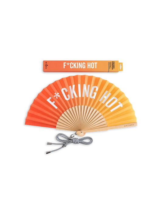 Be Famous Handfächer inclusive Handykette "F_CKING HOT"