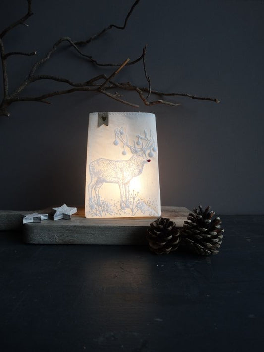 Winter Lichtbeutel - Rentier
