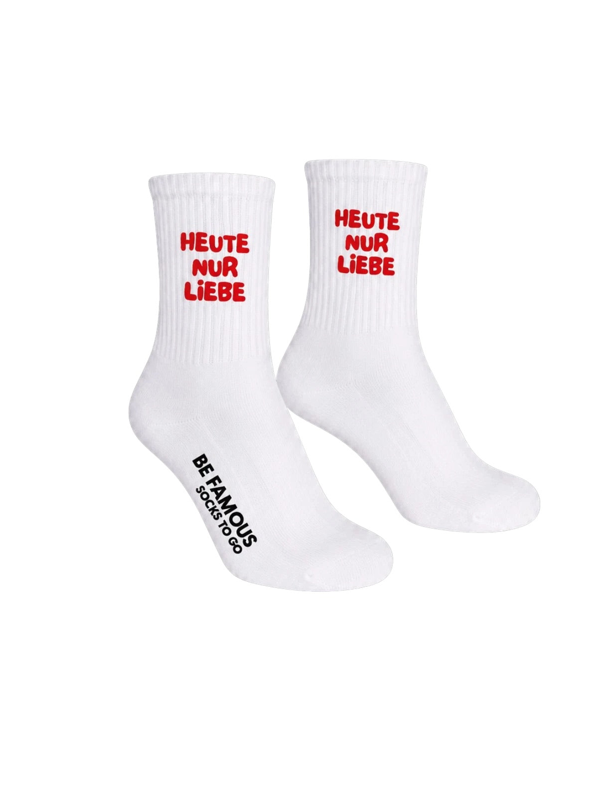 BE FAMOUS x Socks To Go Statement Socken - HEUTE NUR LIEBE