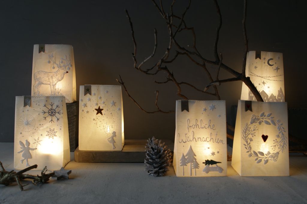Winter Lichtbeutel - Fröhliche Weihnachten